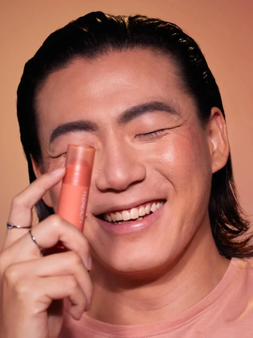 Huda Beauty Cheeky Tint Vibrantly Sheer Buildable Blush Stick - Perky Peach